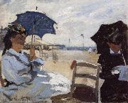 Claude Monet The Beach at Trouville France oil painting reproduction